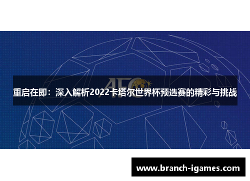 重启在即：深入解析2022卡塔尔世界杯预选赛的精彩与挑战